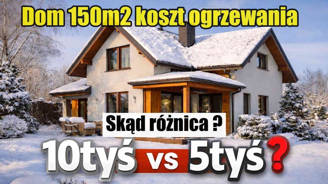 JAKI JEST KOSZT OGRZEWANIA domu 150m2 ?