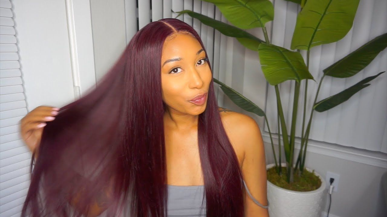 Oh She Cute! I’m In Love With This Burgundy Bombshell| ft. WestKiss Hair