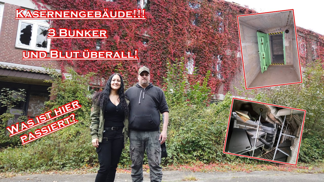 Kasernengebäude | 3 Bunker, voll eingerichtet | Verlassene Kaserne | Blut im Lost Place