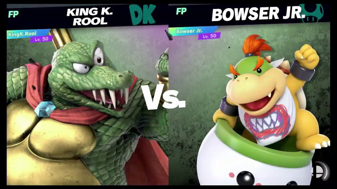 Super Smash Bros Ultimate Amiibo Fights   Request #4630 K Rool vs Bowser Jr