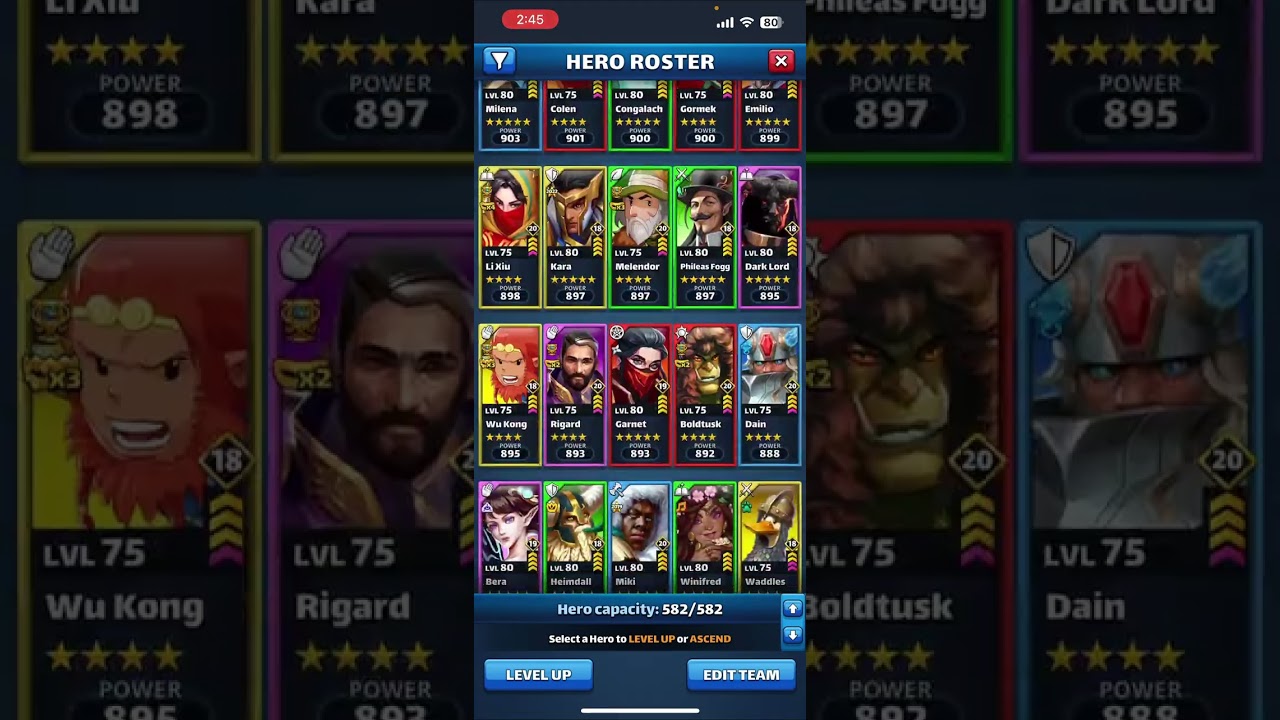 A detailed look at my account after over ONE YEAR FREE TO PLAY! | Empires and Puzzles