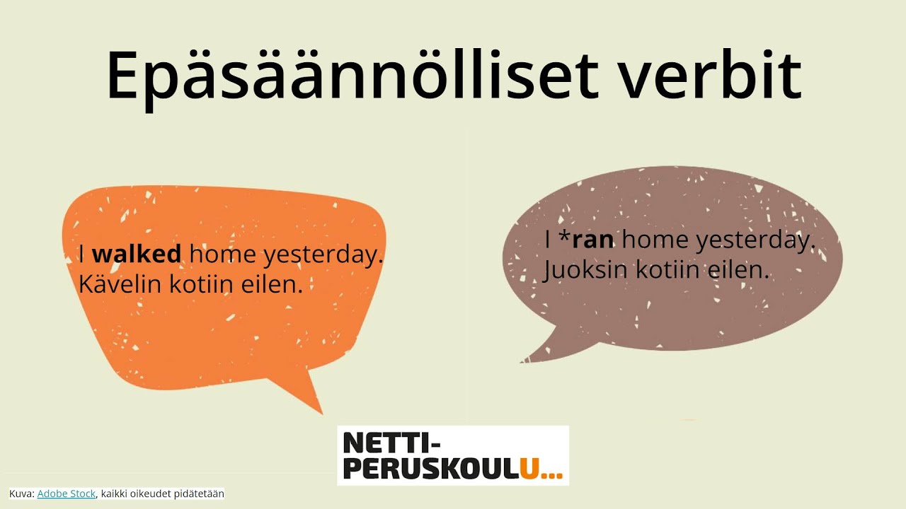 aena4: Epäsäännölliset verbit (perusopetus)