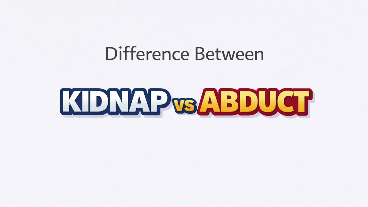 Kidnap vs Abduct | В чём разница? (Продвинутая английская лексика)
