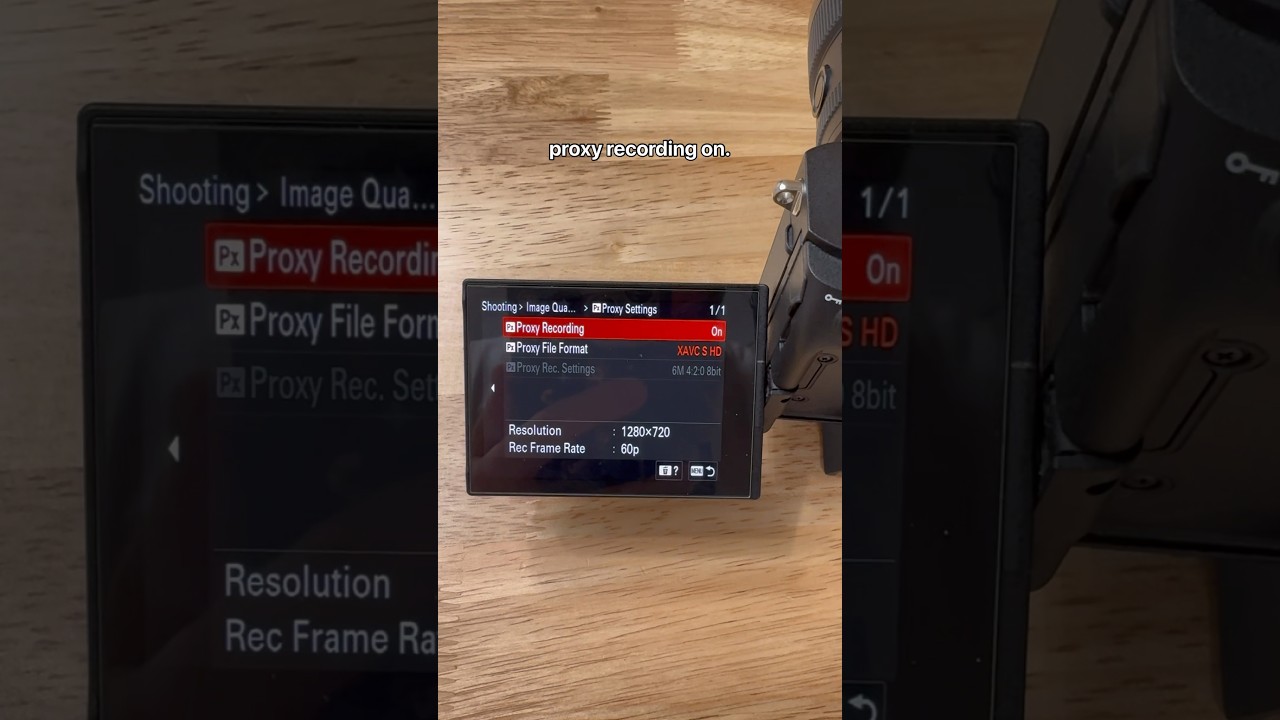 Is your computer slow when editing videos? Turn on Proxy Recording in your Sony camera!