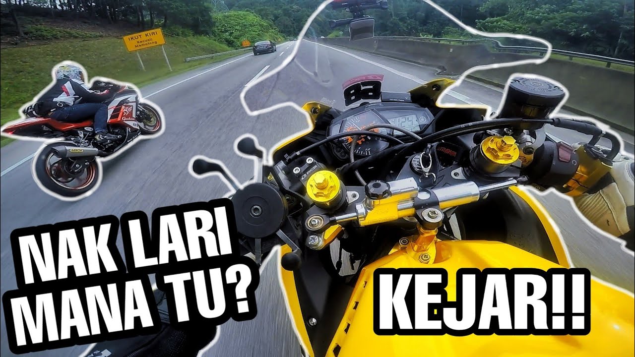 #619 YAMAHA R3 BERENTAP DENGAN DUA KAWASAKI NINJA!