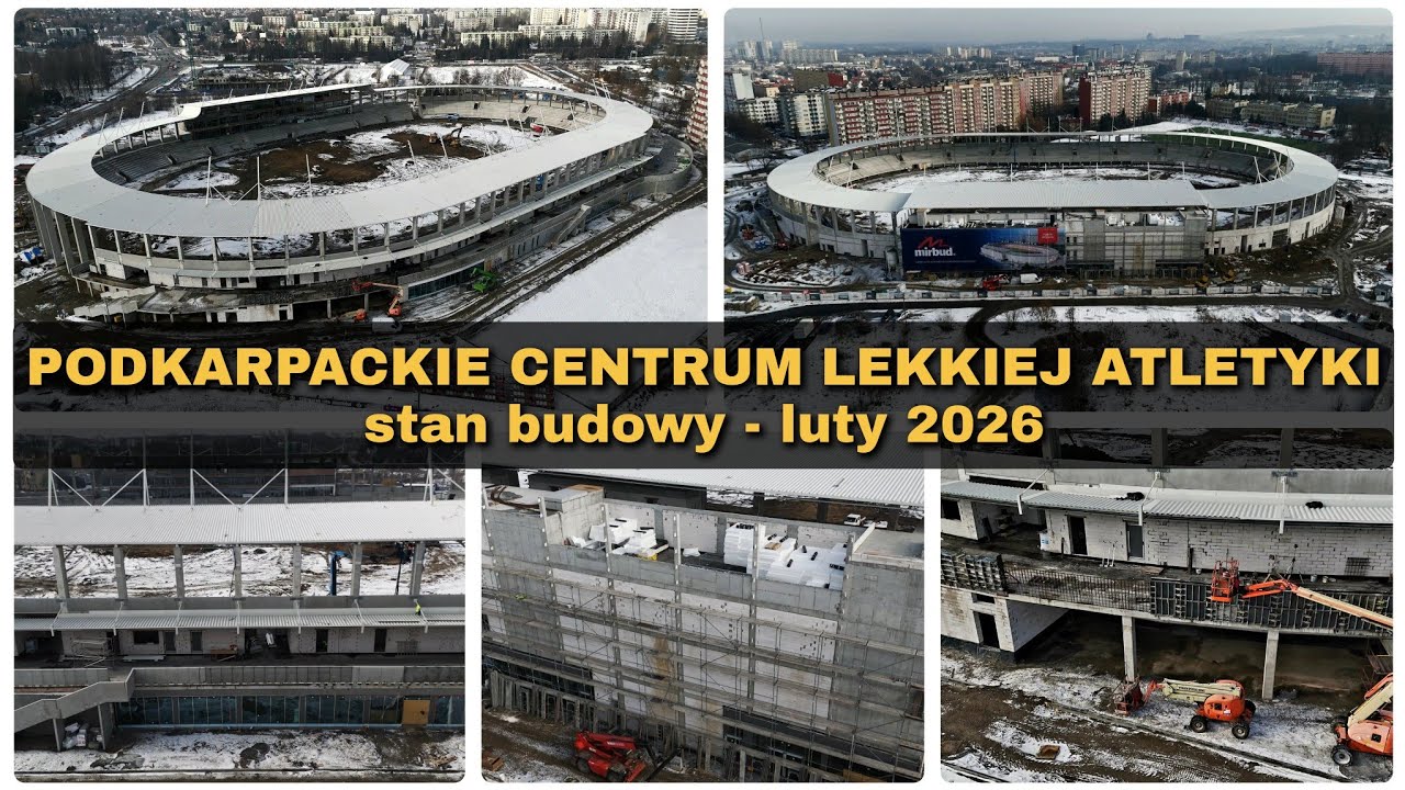 Подкарпатский центр легкой атлетики (#PCLA) 🏟️ | Ход строительства 🏗️ фев 2026 #Rzeszów