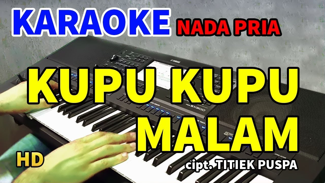 KUPU KUPU MALAM - Nada Pria | KARAOKE HD
