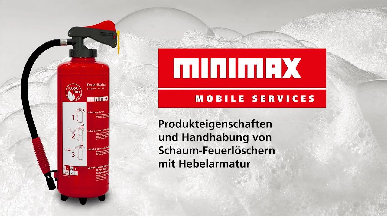 Handhabung Schaumfeuerlöscher MINIMAX