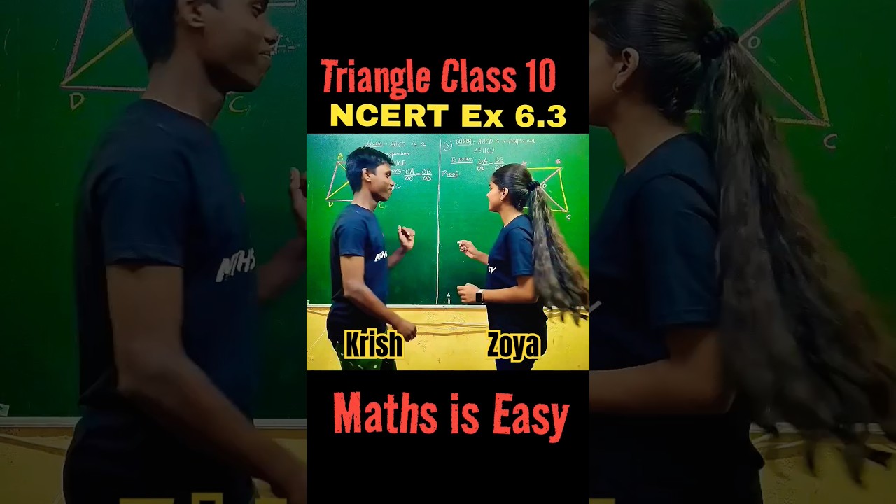 Triangles Class 10 | Class 10 Maths Chapter 6 #mathsiseasy #shorts #youtubeshorts #fun #viral
