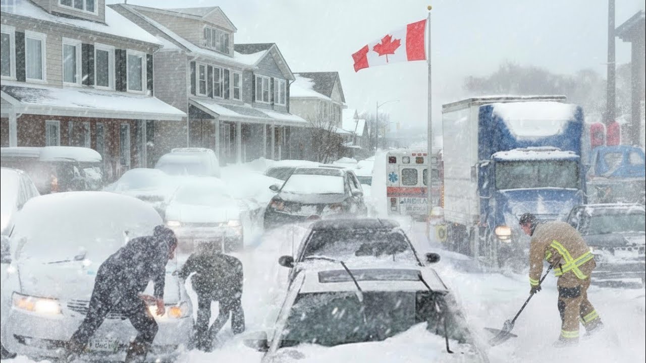 Winter Chaos in Canada ❄️ | Toronto Hit by Historic Snowstorm, Homes & Cars Buried in Ontario