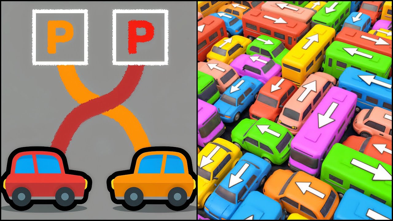 Park Master VS Car Jam Solver - All Levels SpeedRun Gameplay ep 1