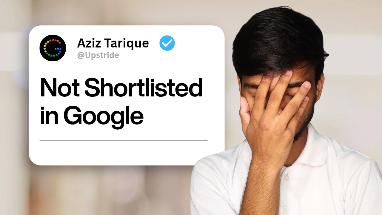 Why Google Rejected Me for Apprenticeship😭 | Full Shortlisting Process Explained | #googleinternship