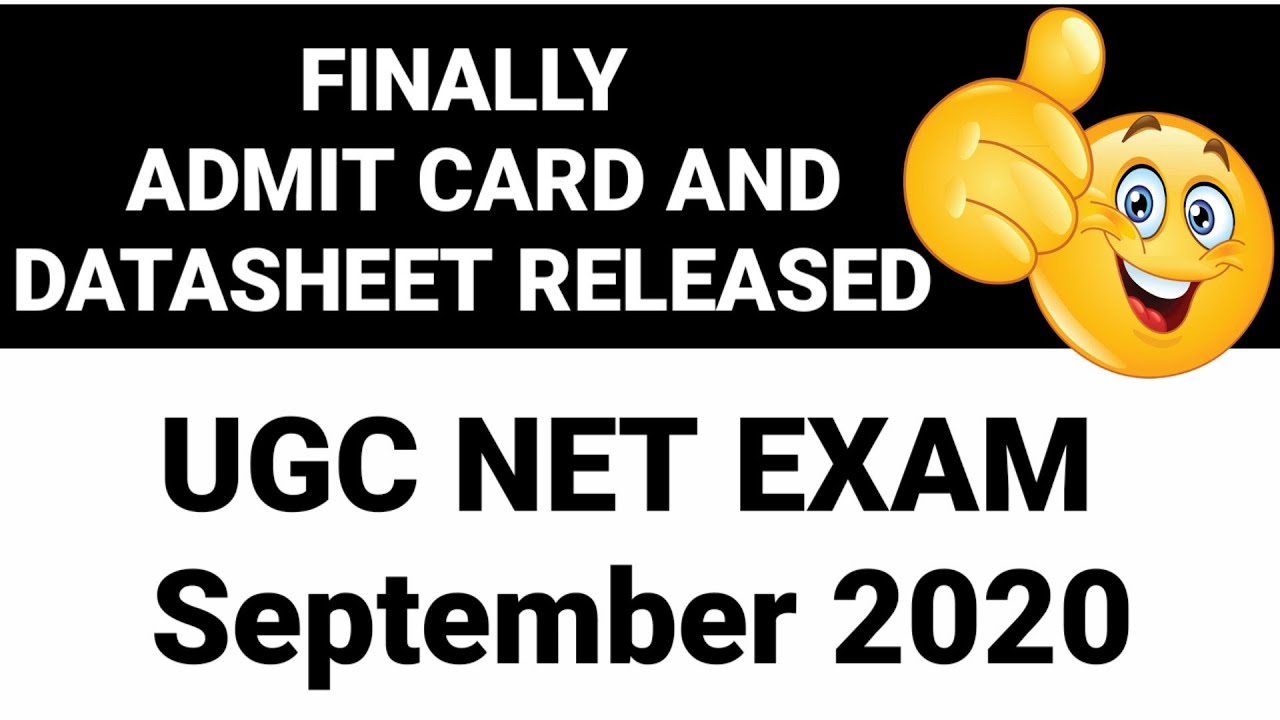 UGC NET EXAM DATE 2020 || UGC NET ADMIT CARD 2020