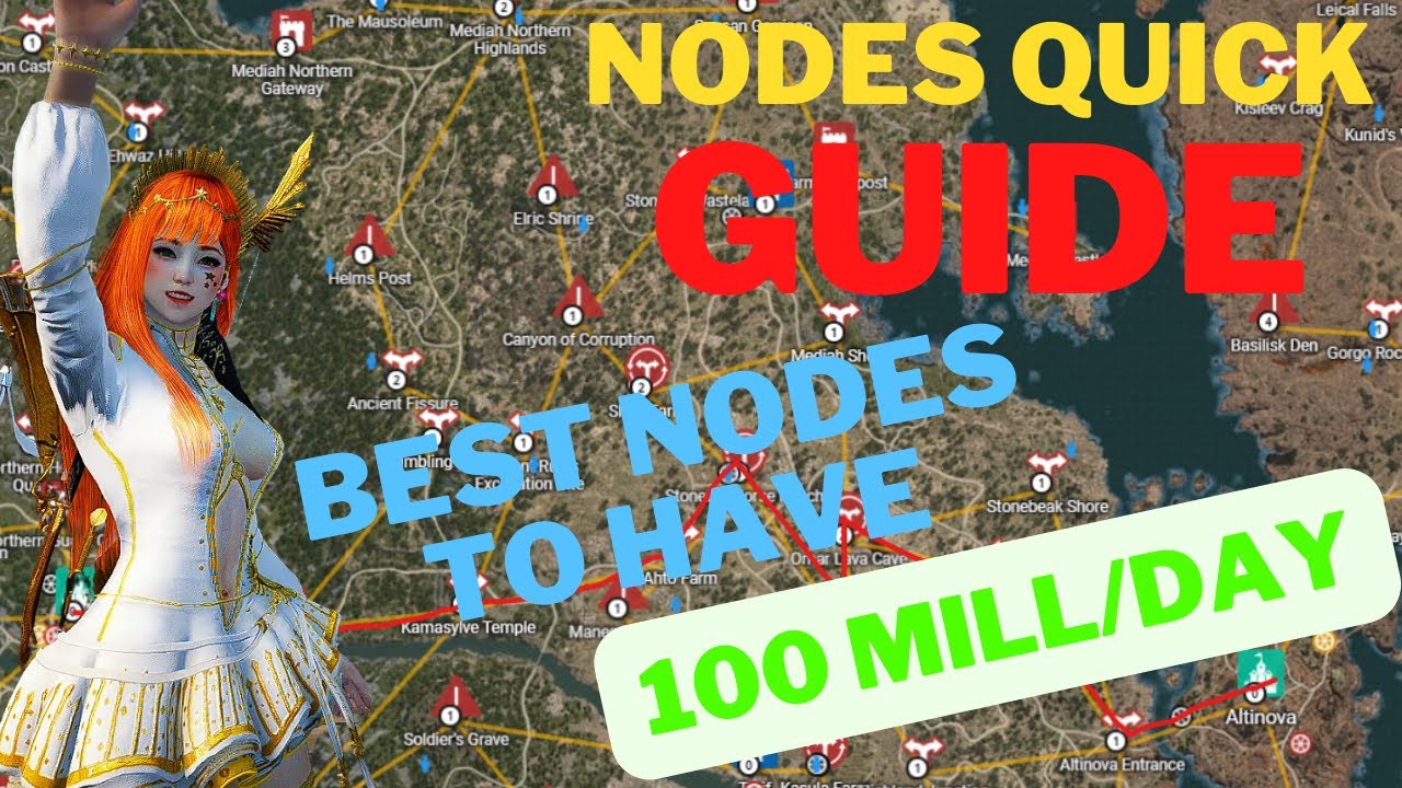 Best Nodes To Have Build a Worker's Empire Over 100Mill/Day Doing Nothing Black Desert Online