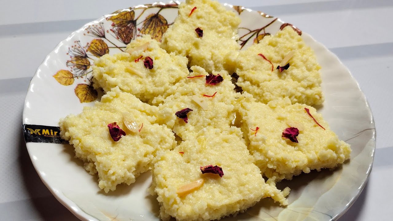 घर पर दूध से बना ऐसा कलाकंद  दुकान वाला भी शर्मा जाए | Homemade kalakand #youtubevideo #kalakand 