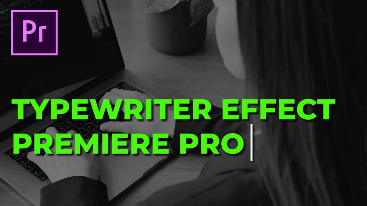 How to create TYPEWRITER effect in Premiere Pro 2020