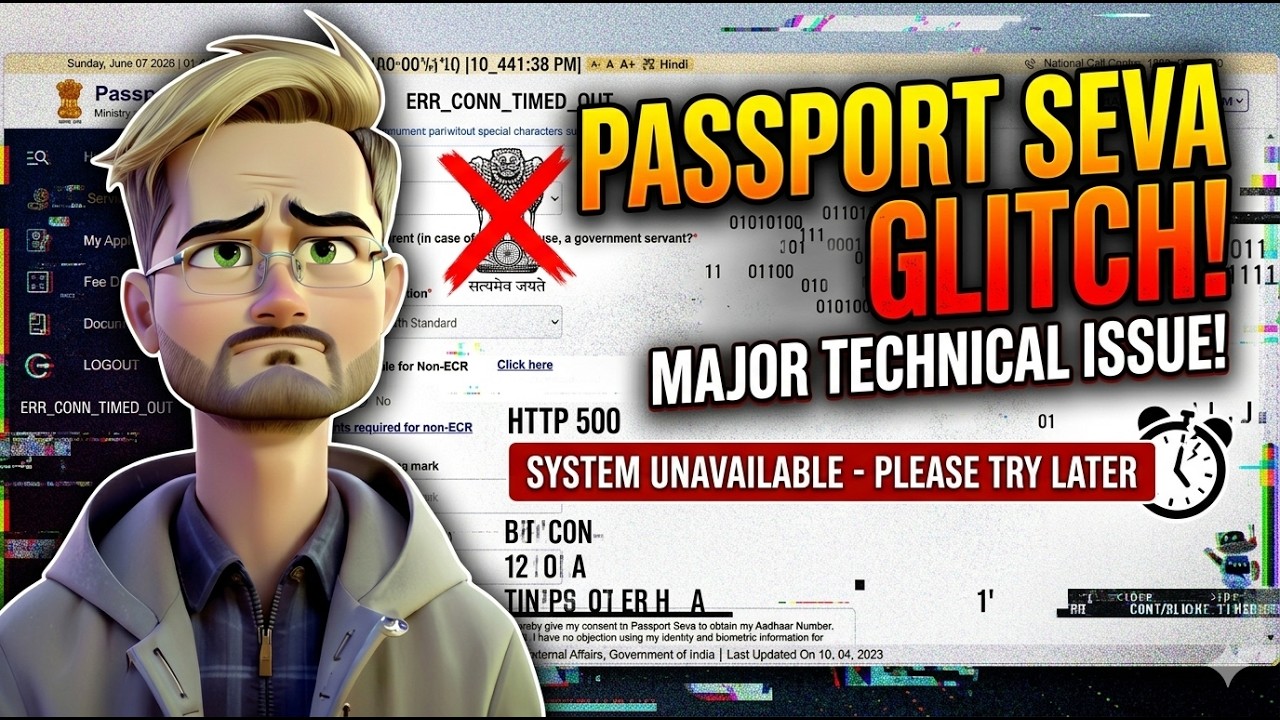 Passport Seva Portal NOT Working? ❌