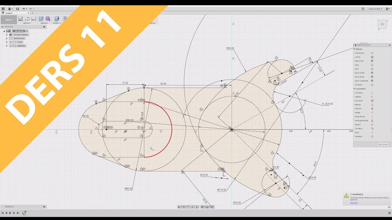 Fusion 360 ile Katı Modelleme Eğitimi - Ders 11