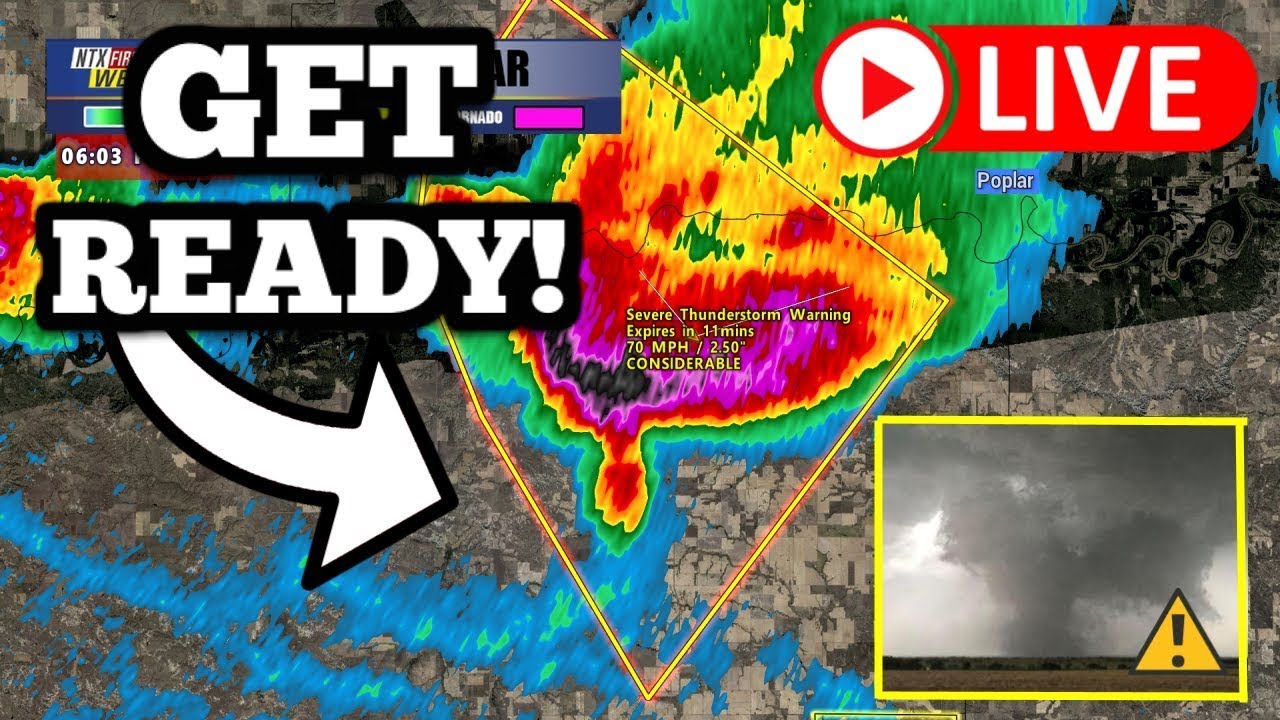 BREAKING - Tornado Warnings In Texas - Tornadoes, Damaging Winds, Large Hail Possible...