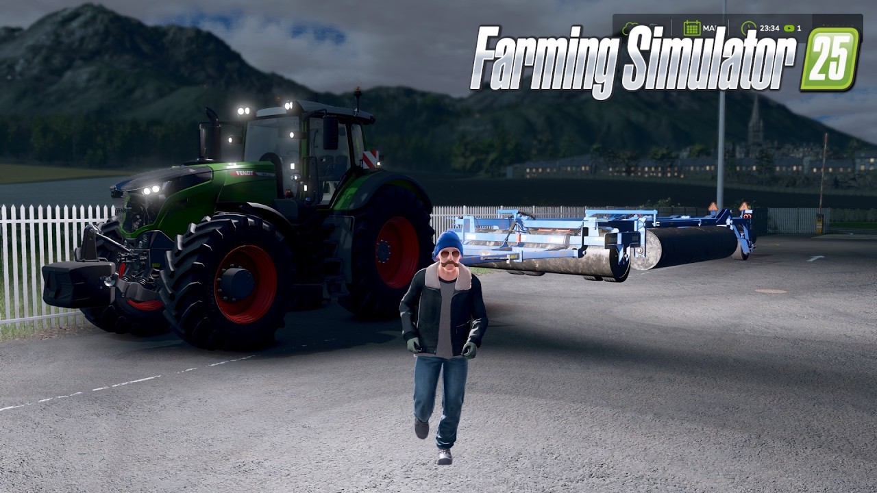 fendt 1050 vario rolling the field to increase yield