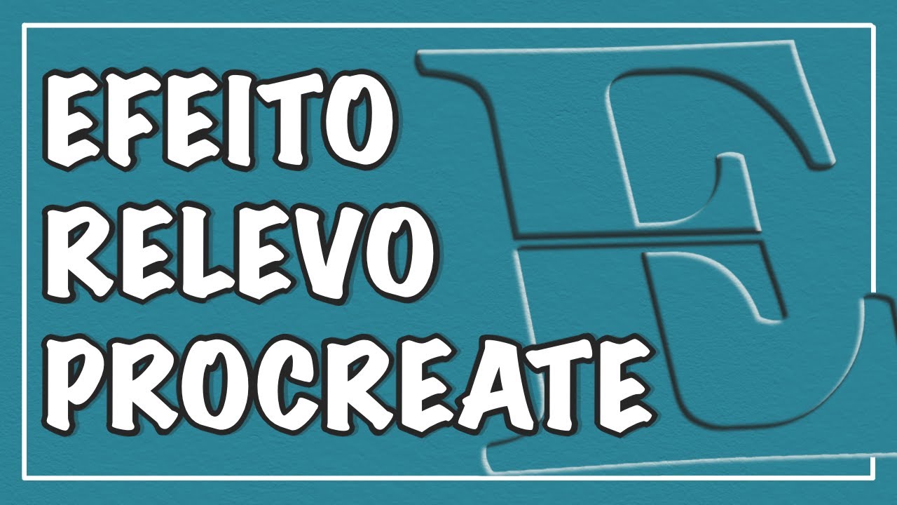 EFEITO DE ALTO E BAIXO RELEVO | LETTERING DIGITAL com o Procreate [Embossed / Debossed]