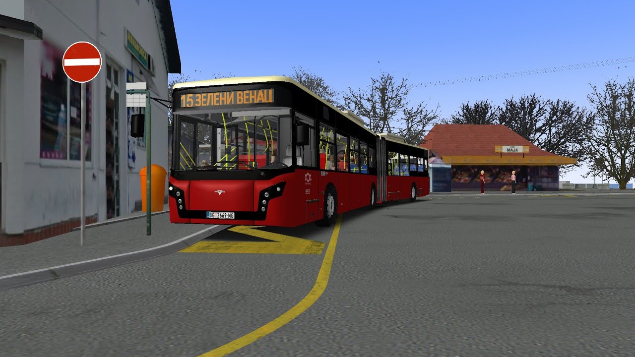 OPROSTANJA TURA NA 15.Omsi 2 linija 15 Zemun novi grad-Zeleni venac IKARBUS IK 218M(2013)-892