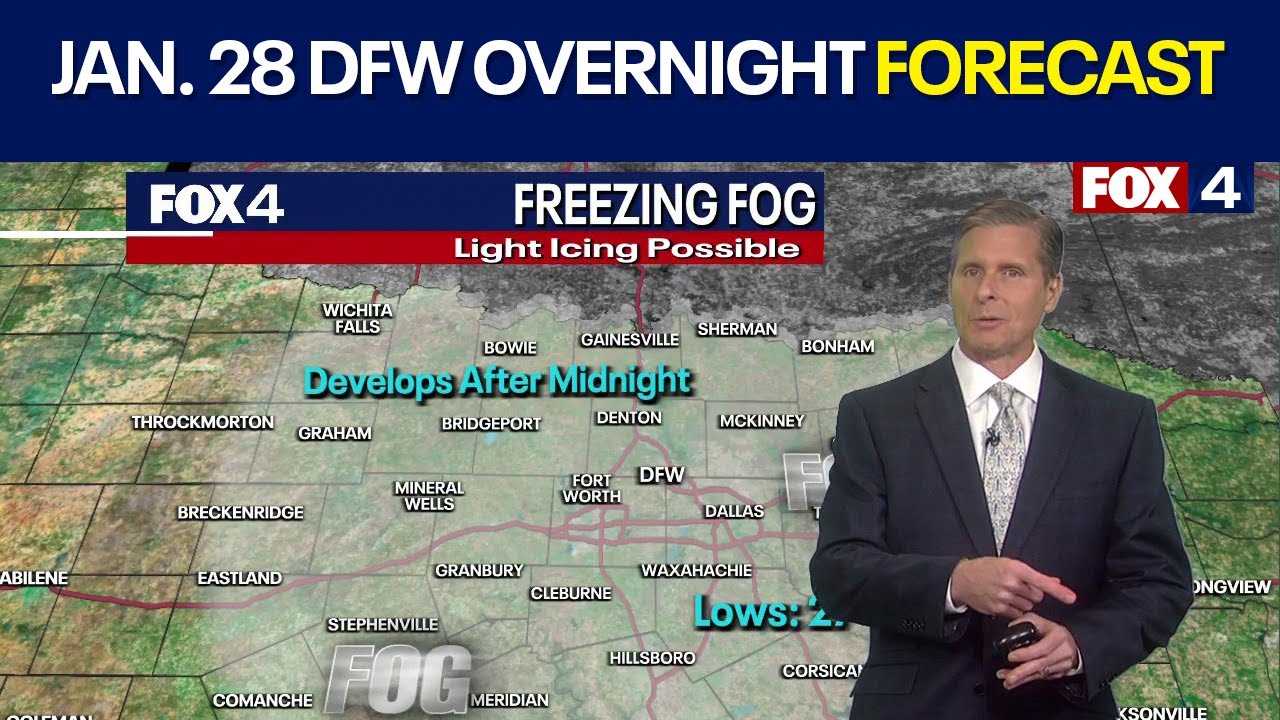 Dallas weather: Jan. 28 overnight forecast
