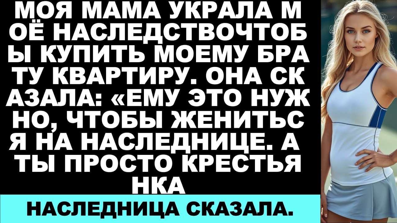 Моя мама украла моё наследство. Она сказала: «Моему брату это нужно, чтобы жениться на богатой.