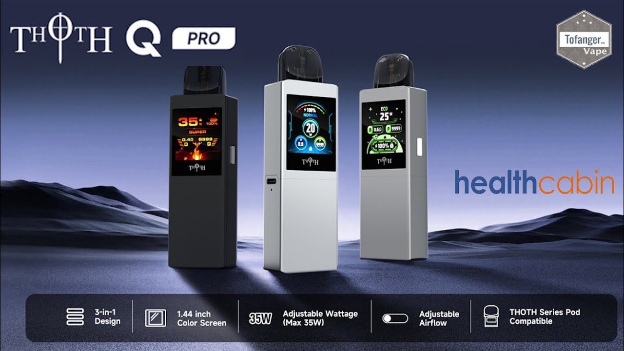 Комплект Kumiho THOTH Q Pro Pod System 1300 мАч 2 мл - HealthCabin - Обзор вейпа - Распаковка