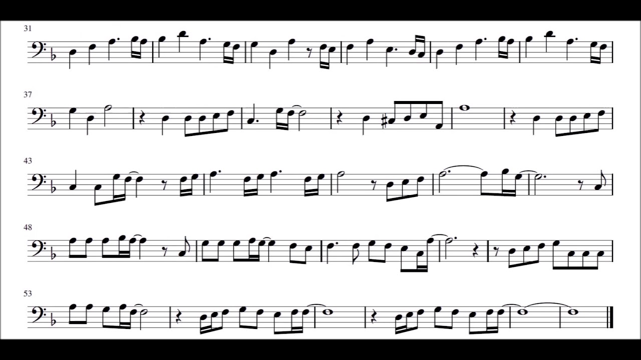 Demon Slayer: Kimetsu no Yaiba OST - Kamado Tanjiro no Uta┃Trombone Play-Along