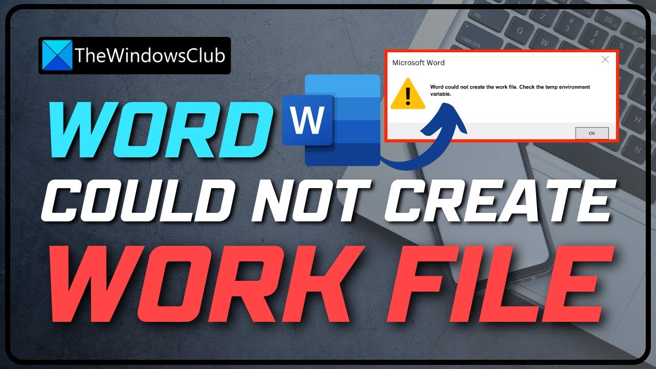 Word не смог создать рабочий файл. Проверьте переменную среды Temp.