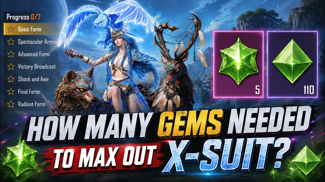 🤔 అసలు Free గా X-Suit Maxout చెయవచ్చా || How to Maxout New X-Suit in bgmi for Free || తెలుగులో