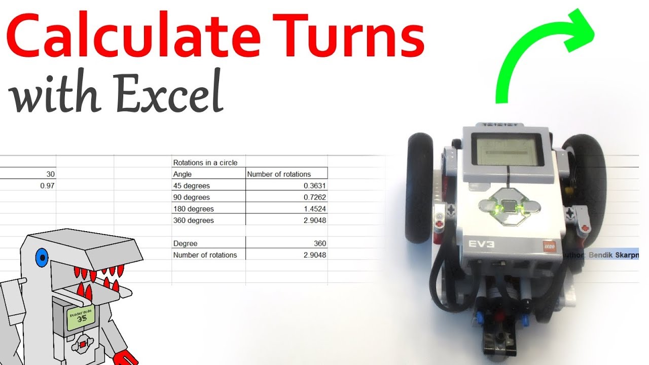 This Excel Spreadsheet Saves Time Programming an FLL Robot - EV3 Navigation with Bendik Skarpnes