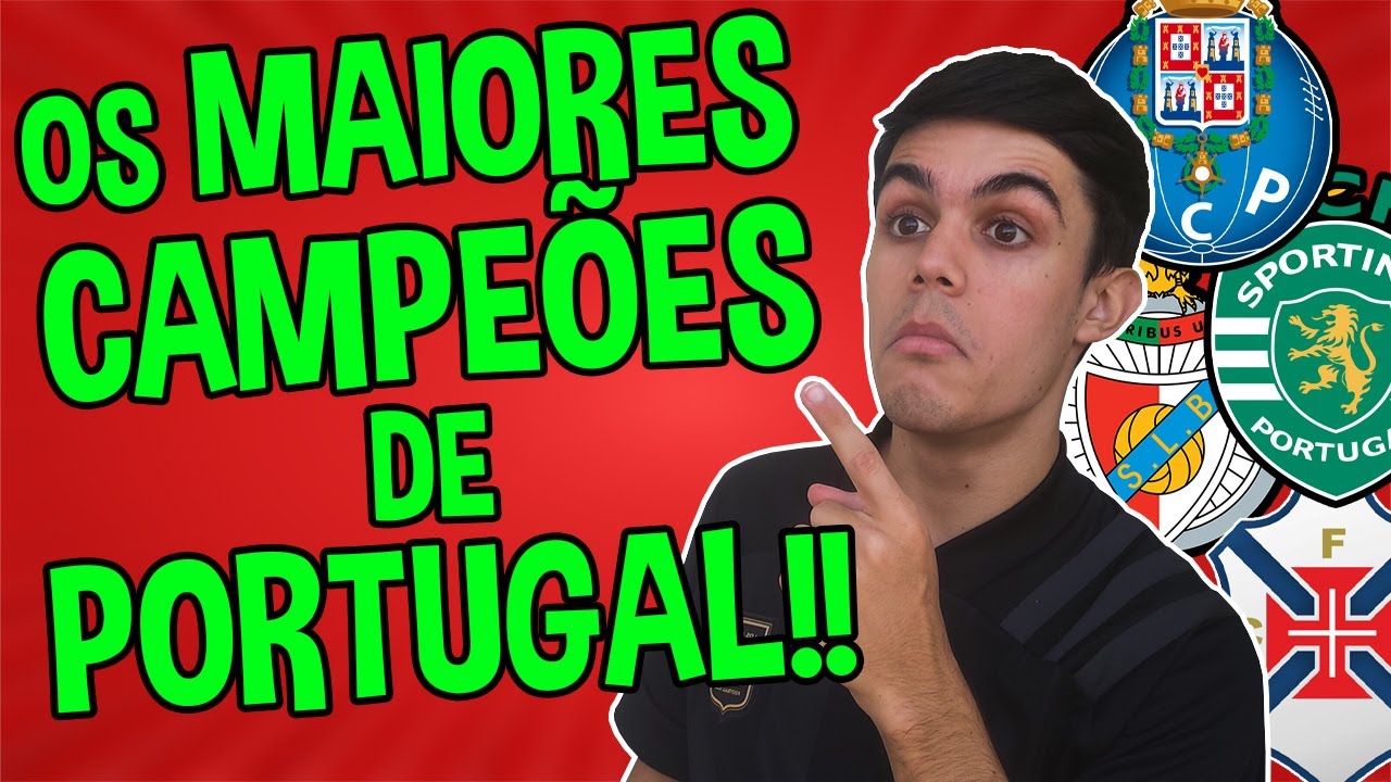 Os MAIORES CAMPEÕES de PORTUGAL!! Qual time mais ganhou?