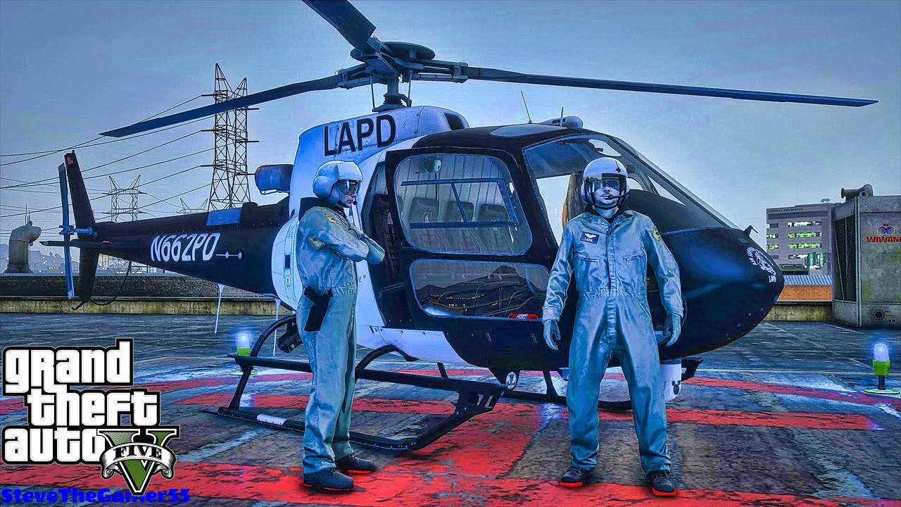 Playing GTA 5 As A POLICE OFFICER Air One Patrol|| LAPD|| GTA 5 Mod| 4K