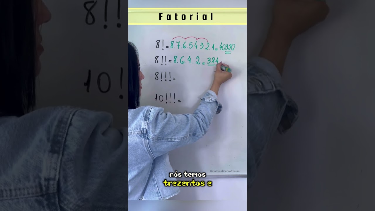 DUPLO FATORIAL, TRIPLO&hellip;✅#fatorial #matematica #enem #concursos #aulas