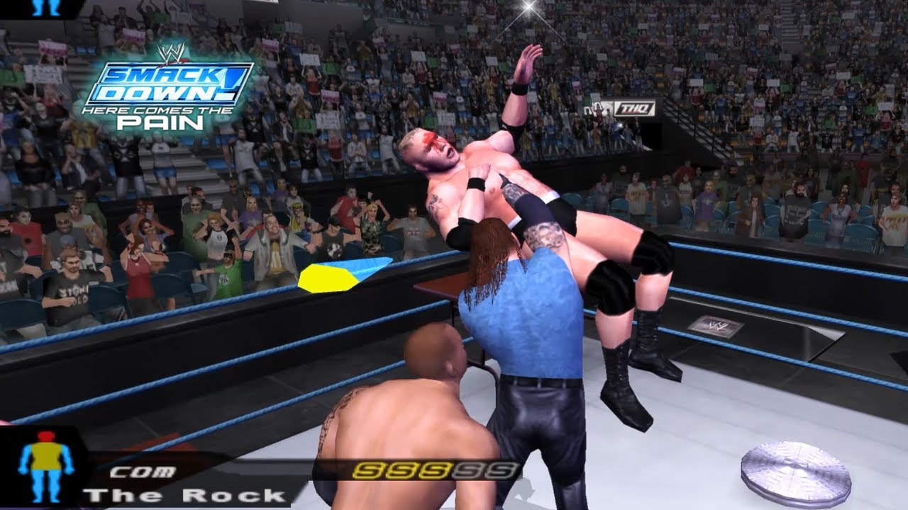 Undertaker vs Brock Lesnar Vs The Rock | Triple Threat TLC | WWE Smackdown Here Comes The Pain