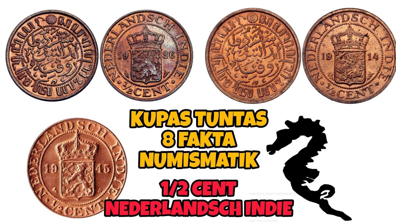 [KUPAS TUNTAS] Fakta Numismatik Koin Kuno 1/2 Cent Nederlandsch Indie 1914 - 1945