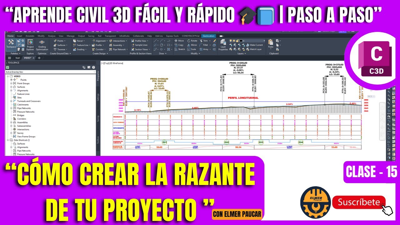 🚀✅🔥 CÓMO CREAR la RAZANTE PERFECTA de tu Proyecto en Minutos✅CIVIL 3D