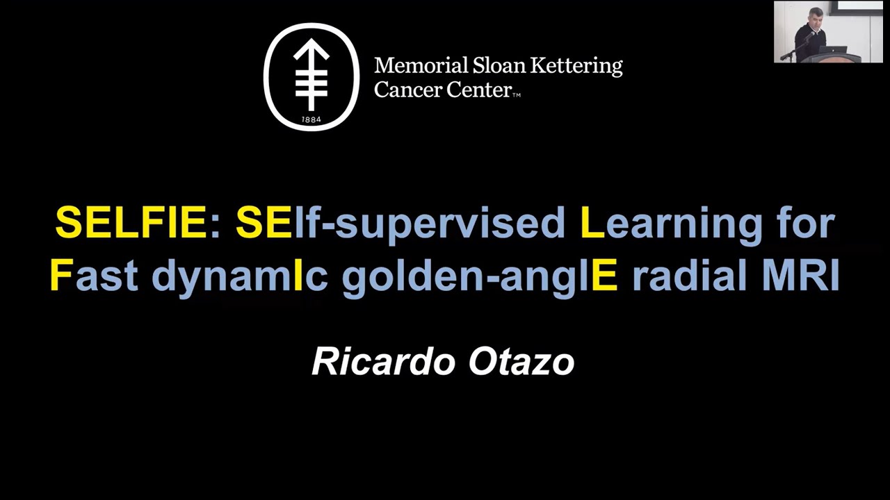 SELFIE Self supervised learning for fast dynamic golden angle radial MRI