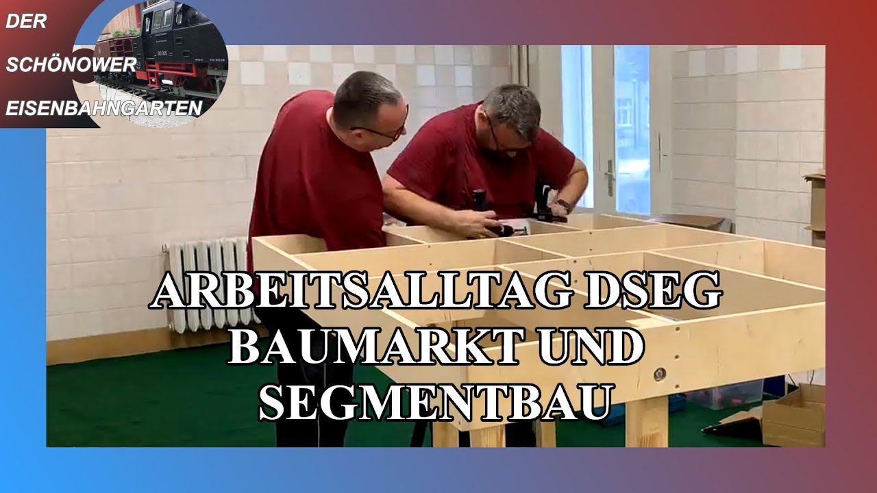 Alltagsvideo Modelleisenbahn Anlagenbauer Baumarkt und Segmentbau