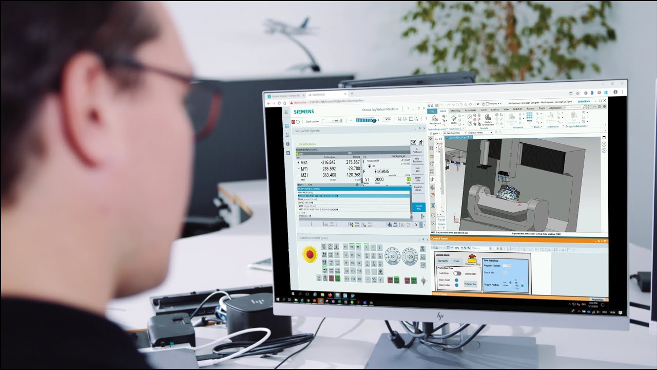 COMO FAZER O DOWNLOAD E USO DO NOVO SIMULADOR CNC SIEMENS DO SINUMERIK ONE (RUN MY VIRTUAL MACHINE )