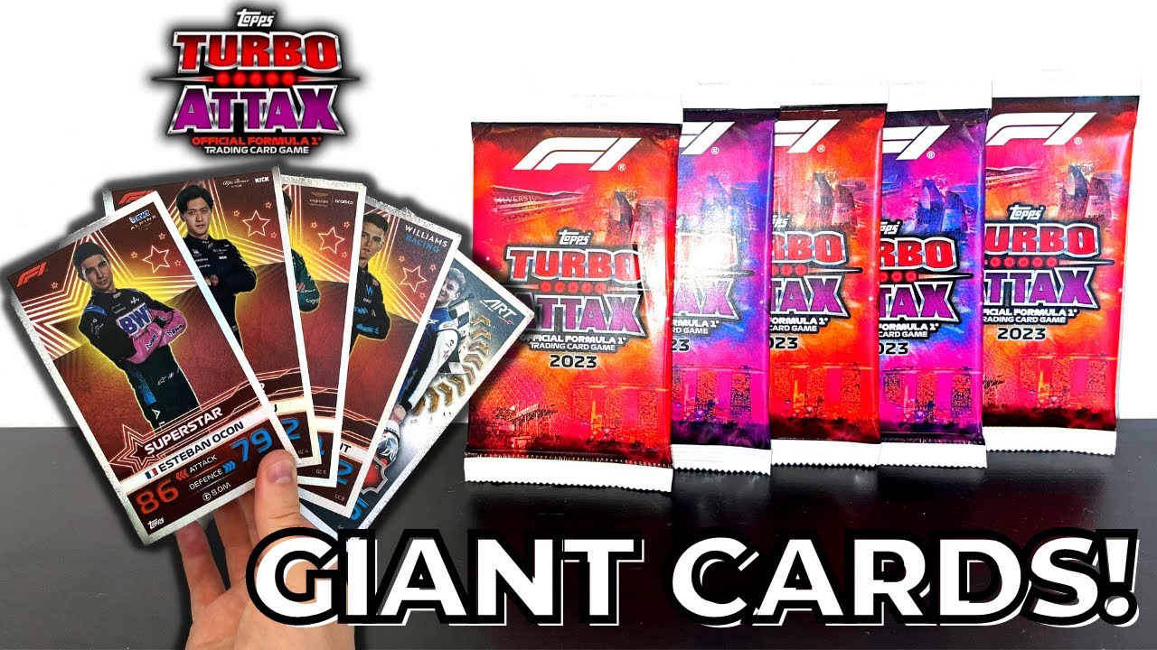 5 EXCLUSIVE GIANT CARDS! | TOPPS FORMULA 1 TURBO ATTAX 2023 |  ONLINE BUNDLE PACK OPENING!