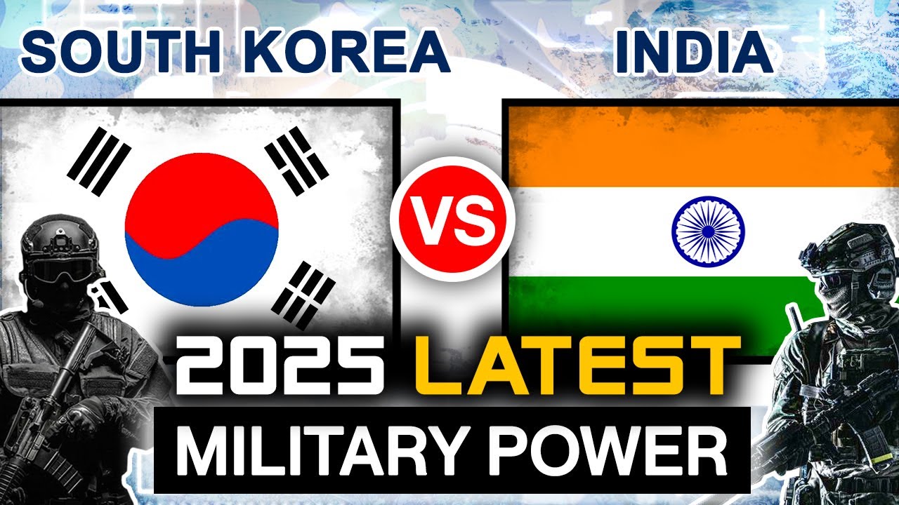 Сравнение военной мощи Индии и Южной Кореи в 2025 году | Военная мощь Южной Кореи и Индии в 2025 ...