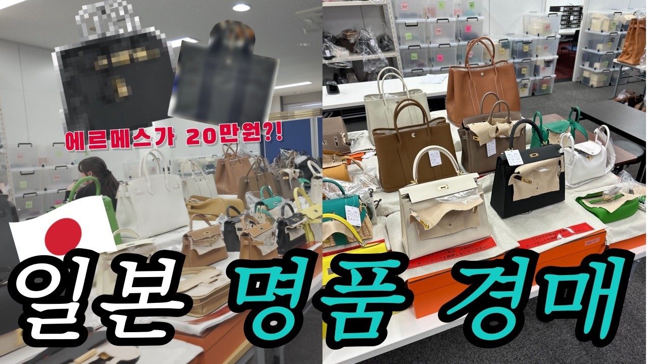 에르메스가 20만원?! 일본 명품 경매장 가격 실화냐!! (Feat. 한국 vs 일본 가격비교)