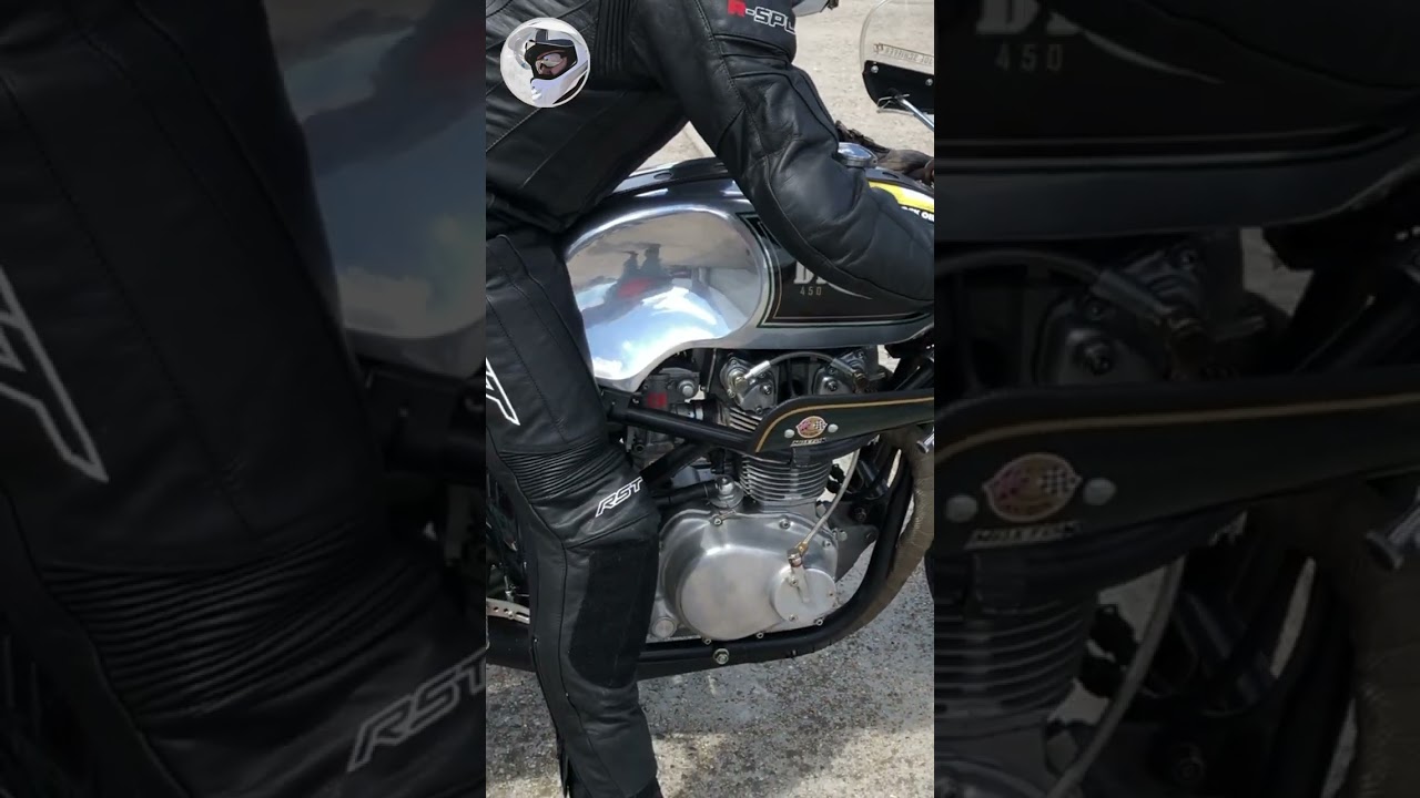 Honda CB450 engine start - excellent little classic racer 