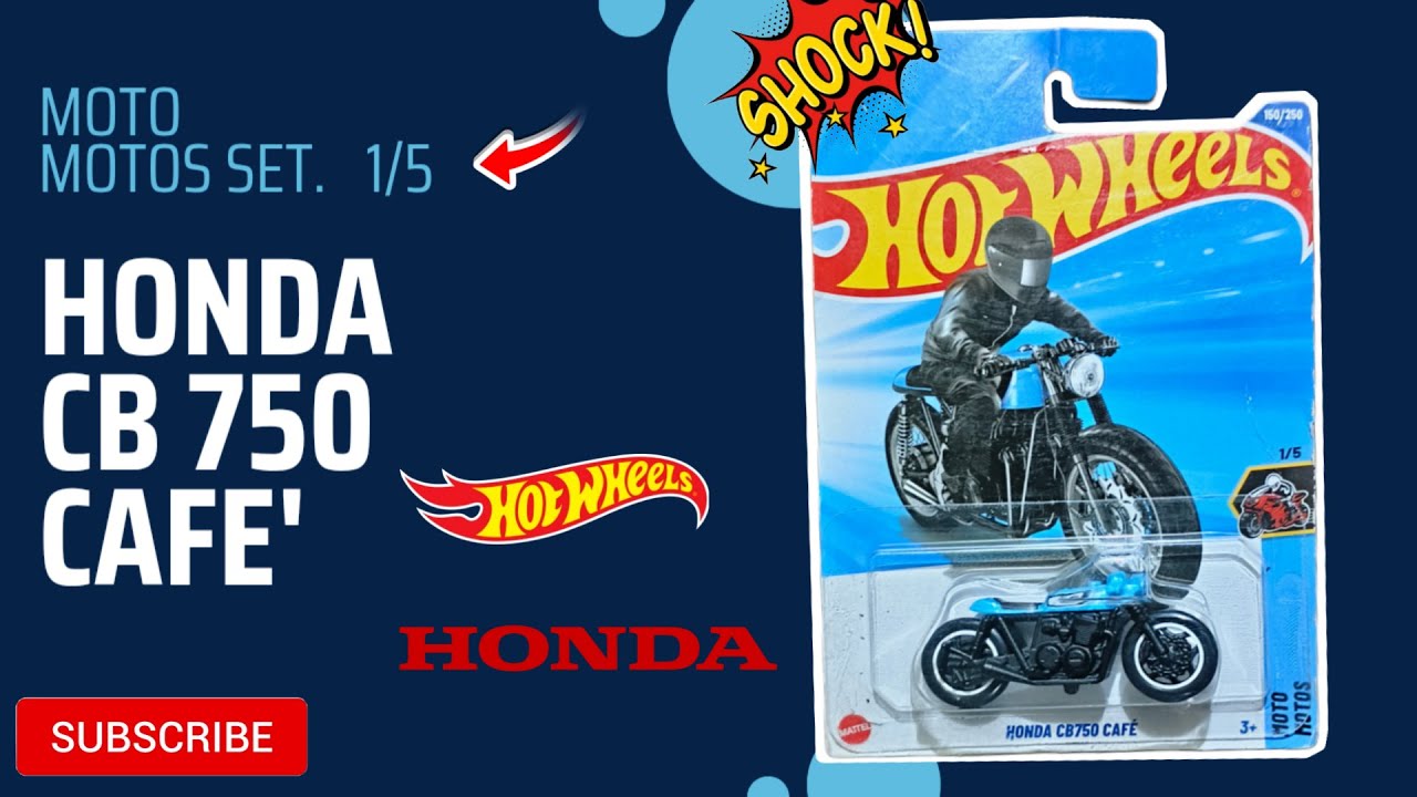 Hot wheels Honda CB 750 cafe😎| moto motor 1/5 | diecast bike 🏍️| unboxing| full review 👍🏻♥️.