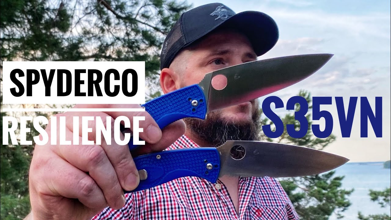 Spyderco Resilience S35VN плейн vs плусирейтор