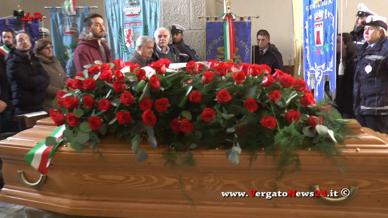 Ultimo saluto al sindaco Alberto Nasci a Castel d'Aiano del 12/1/2023