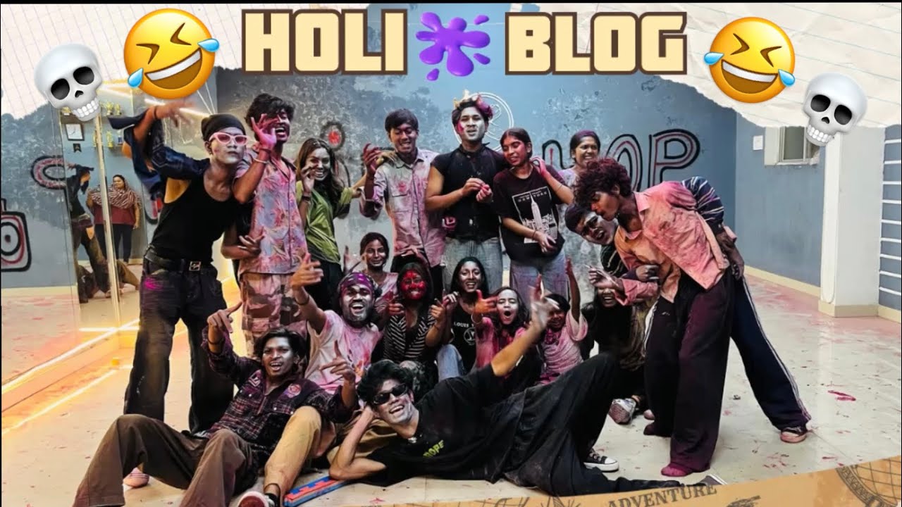 🫟Crazy holi vibes the cross dance studio😂🫟